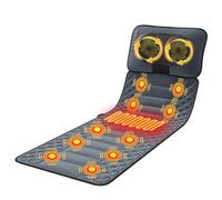 Tapis de Massage électrique pour Tout Le Corps avec Fonction de Chauffage 10 Moteurs, 9 Modes, 30 TêTes de Massage pour La Relaxation du Dos, De La Taille, des Jam