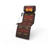 Tapis de massage, masseur de cou amovible, chauffage par vibrations pour tout le corps, tapis de massage avec 10 moteurs vibrants et 9 réglages de vitesse pour une utilisation à la maison et au bureau