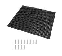Tapis de massage pour bétail - Panneau en piliers souples pour les vaches - Outil de grattage mural avec texture flexible - Coussin confortable pour les animaux - Favorise la propreté et la détente