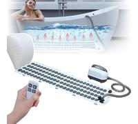 Tapis De Massage Pour Le Bain Et Le Spa, Avec 6 Niveaux Dintensité, Coussin Gonflable Et Télécommande, Et Machine À Bulles Pour Le Bain, Pour Détendre Les Muscles Tendus