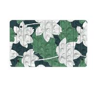 Tapis de massage pour pieds - Tapis d'acupression EVA pour fasciite plantaire, yoga et massage de la des doigts, tapis de massage portable relaxant, noir//grain de bois, 50 x 30 x 1,8 cm