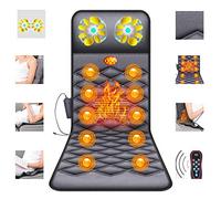 Tapis de massage pour tout le corps, masseur de dos Shiatsu avec chaleur, tapis de massage, 26 têtes de massage, matelas pour le cou, le dos, les jambes, soulage la fatigue et les douleurs, couss
