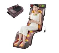 Tapis De Massage Vibrant pour Tout Le Corps, Coussin De Massage Vibrant | Matelas de massage avec appui-tête amovible et masseur de pieds, pour la maison et le bureau