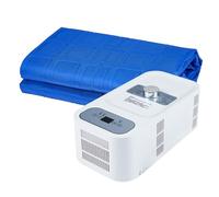 Tapis de matelas fraisé à l'eau, système de refroidissement du lit de 130W, citerne de 200 ml, tempêtes Temps 3-8C, 12H minuterie, tapis de glace calme pour les lits doubles, dortoirs, hôtels, confort