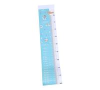 Tapis de Mesure de Taille Bébé en Pvc Bleu avec Paquet et Stickers