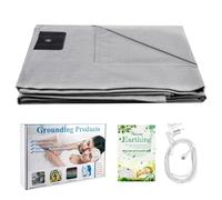 Tapis De Mise À La Terre, Feuille De Mise À La Terre, Draps De Lit Conducteurs, Tapis Earthing Tapis Conducteur De Sommeil Drap De Terre Conducteur pour Un Meilleur Sommeil(68 * 132cm)