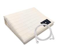 Tapis de mise à la terre Tapis de terre en fibre d'argent avec cordon mise à la, draps pliables 35x90, drap lit respirant pour un sommeil sain, draps