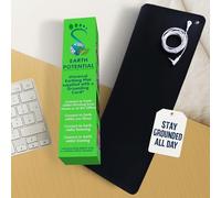 Tapis de mise à la terre universel et cordon de mise à la terre, utilisé comme clavier d'ordinateur et tapis de souris, bureau, pieds, lit ou tapis pour animaux de compagnie, améliore le sommeil, la circulation et la pression artérielle et réduit l'inflammation, la douleur et l'anxiété