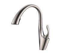 Tapis de mixeur d'évier de Cuisine avec pulvérisateur Pull Down Taper de Cuisine Taps Sort Sort Faucet Hot and Cold Retractable 2 Modes Tapis d'évier à Levier Unique pour Kitchen-C (1)