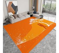 Tapis de Moderne 120 x 170 cm Abstrait Plantes Arbres Couples, Tapis Lavable Imprimé à Poils Courts Romantisme - Moquette Doux pour Chambre Salon - Moquette Antidérapant Chambre Adulte et Ado