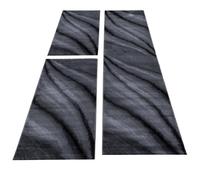 Tapis de moquette - Abstrait - 3 pièces - Noir - 80x150 cm + 80x300 cm - Design moderne