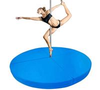 Tapis de musculation portable pour pole dance, tapis d'exercice pliable avec poignées de transport, tapis de sécurité léger pour l'entraînement de danse et le confort pendant les entraînements
