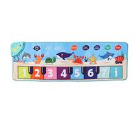 Tapis de Musique pour Piano pour Enfants, Dessin animé Mignon, Motif Animal Marin, Clavier, Musique, Danse, Volume réglable, Fonctions de Pause d'enregistrement pour Enfants,