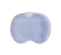 Tapis de nettoyage mains libres en silicone pour la douche avec ventouses antidérapantes, améliore la circulation sanguine pour homme et femme, élimine les callosités et les peaux mortes (bleu)