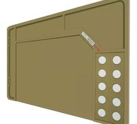 Tapis de nettoyage pour armes, tapis de nettoyage pour fusils, pistolets, fusils, pistolets, avec points magnétiques, tapis en caoutchouc pour établi de réparation, avec compartiments, antidérapant,