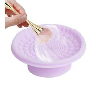 Tapis de nettoyage pour pinceaux de - Nettoyeur de pinceaux | portable à sec et humide, de nettoyage compact | Organisateur d'outils cosmétiques pour femmes et filles, Somb