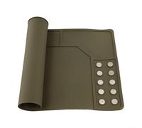 Tapis de nettoyage résistant à l'huile antidérapant avec points magnétiques pour établi d'entretien, protège les surfaces et organise les composants pendant les tâches électroniques et de réparation