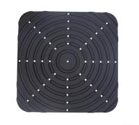 Tapis de nidification en silicone pour poulailler et boîte à œufs - Lavable, réutilisable, sans odeur, 15 x 15 x 3 cm - Noir