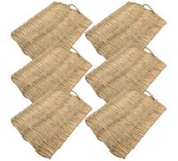 Tapis de Nidification pour Poules Anti-roulement Anti-fissure, 6 Pièces | Poulailler Intérieur ou Extérieur, sans Odeur, Compatible Chiens et Chats, Lot de Six Pièces