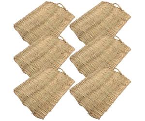 Tapis de Nidification pour Poules Anti-roulement Anti-fissure, 6 Pièces | Poulailler Intérieur ou Extérieur, sans Odeur, Compatible Chiens et Chats, Lot de Six Pièces