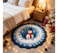 Tapis de Noël 3D Tapis à Illusion Optique Cadeau Spirale Père Noël | Tapis de Noël à Vortex 3D Tapis 3D Illusion Paillasson de Noël pour Salon Escalier Spirale Cadeau Bord Matelassé
