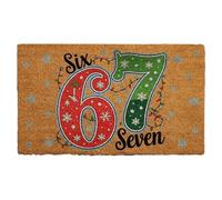 Tapis de Noël en velours cristal lavable, tapis pour entrée, motif 67, tampons faciles à nettoyer, accessoire décoratif pour la maison, tapis de sol de vacances pour salon et chambre à coucher, 40 x