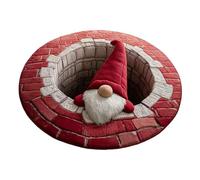 Tapis de Noël pour salle de bain, décoration de w nd pour | Tapis de Noël illusion optique 3D | Pour Patio Entrée Couloir Sol Patio Extérieur Chambre Salon Intérieur