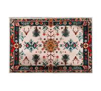 Tapis de Noël, tapis de sol de Noël, flocon de neige, accessoires de scène d'hiver pour étude, réunion de famille, dortoir, appartement, chambre à coucher