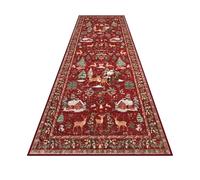 Tapis de Noël - Tapis de vacances antidérapant | Festive Snowmen, Tree, Santa Design | Soft Indoor Carpet for Bedroom, Living Room, Bathroom, Entryway, Hallway, Kitchen, Bedside Decoration