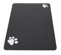 Tapis de Nourrissage Absorbant pour Chien et Chat en Diatomite Noir | Résistant à L’usure, sans Traces D’eau, Séchage Rapide, pour Gamelles D’eau et Repas des Pattes