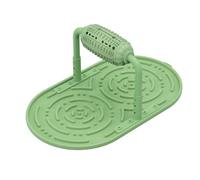 Tapis de nourriture interactif à alimentation lente avec tambour rotatif - ABS + TPR + silicone - 55 x 32 x 24 cm pour chats et chiens