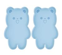 Tapis de nourriture pour chats et chiens - Facile à laver - En silicone antidérapant - Fournitures d'alimentation pour boissons et chats - Tapis de débordement d'eau avec bords surélevés - Taille L