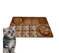 Tapis de nourriture pour chien, bol de tapis de léchage - Tampons de léchage de nourriture Bol d'alimentation lente,Tapis d'alimentation en silicone pour la distraction du ca