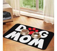 Tapis de Nourriture pour Chien Mignon, Absorbant et à séchage Rapide, avec Caoutchouc antidérapant pour gamelles d'eau et de Nourriture pour Chien.