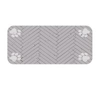 Tapis de nourriture pour chien - Tapis de bol pour chat - Tapis absorbant et antidérapant pour bol de chat, napperon pour animaux de compagnie, 23,6 x 35,4 pouces, tapis de distributeur