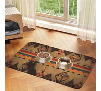 Tapis de nourriture super absorbant pour chien, tapis d'alimentation pour animaux de compagnie amérindiens pour gamelles de nourriture et d'eau, tapis de placement antidérapant et imperméable pour les