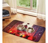 Tapis de nourriture super absorbant pour chien, tapis d'alimentation pour animaux de compagnie pour gamelles de nourriture et d'eau, tapis de placement antidérapant et imperméable pour les sols, tapis