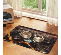 Tapis de nourriture super absorbant pour chien, tapis d'alimentation pour animaux de compagnie pour gamelles de nourriture et d'eau, tapis de placement antidérapant et imperméable pour les sols, tapis