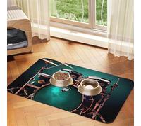 Tapis de nourriture super absorbant pour chien, tapis d'alimentation pour animaux de compagnie, tapis d'alimentation pour gamelles de nourriture et d'eau, tapis de placement antidérapant et