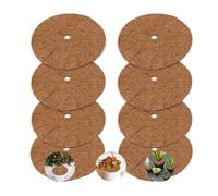 Tapis de paillage - Naturel - 8 pièces - Fibre de coco - 20 cm - Protection contre le froid
