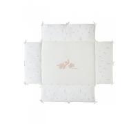 Tapis de parc 75x95cm en veloudoux Bali, Moka & Snow