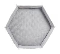 Tapis De Parc Bébé Roba Style - Gris Argenté - Rembourrage Latéral Sécurisé Gris