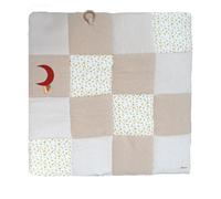 Tapis de parc d'éveil patchwork pour bébé Naturel 100x100 cm
