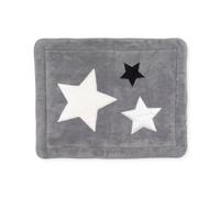 BEMINI - Tapis de Parc -75x95 cm - Collection Stary - motifs étoiles Gris foncé - en Softy