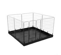 Tapis de parc imperméable pour animal domestique, tissu Oxford 600D, étanche, réutilisable, tapis de sol pour cage à quatre côtés ou cages à huit côtés (quatre côtés)