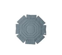 Tapis De Parc Rond Bicolore Gris Ardoise Gris