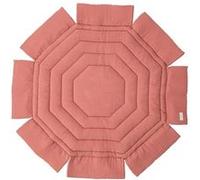 Tapis de parc octogonal ouatiné bicolore Rose poudré