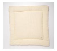 Sauthon – Grand tapis de jeu – Double gaze de coton – Uni pétale beige – TU