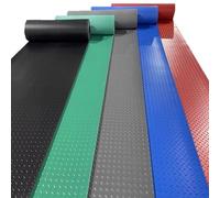 Tapis de Parking imperméable et antidérapant, Tapis de Protection Ultra-résistant, for sous Voiture, Camping-Car, Salle de Sport, Rouleau de Tapis de Garage en PVC(Black,1.5x3m/4.9x9.8ft)