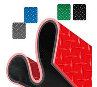 Tapis De Parking Imperméable Et Épais, en PVC Antidérapant, avec Une Texture Concave Et Convexe Bien Visible. Épaisseur : 2,5 mm. Facile À Nettoyer.(Green,1x1m/3.2x3.2ft)